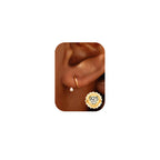 GEMQUEEN Arc Hoop Earrings Hypoallergenic, 925 Sterling Silver, Half Hoop