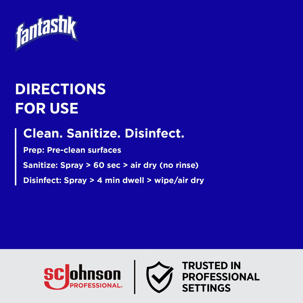 SC Johnson Professional Fantastik No Rinse Disinfectant Sanitizer, 32 oz