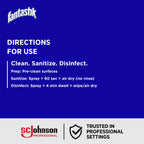 SC Johnson Professional Fantastik No Rinse Disinfectant Sanitizer, 32 oz