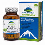 Pure Mountain Botanicals Maca Root Capsules - 1000mg Organic Peruvian Maca - Raw and Gelatinized Blend - 90 Vegan Kosher Caps