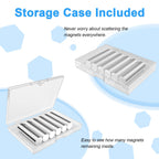 Caturledas Mini Magnets, 2x1mm Little Round Magnetic 400 Pack