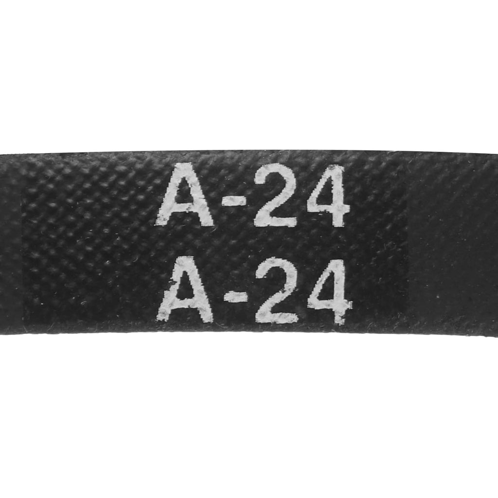 uxcell 4pcs A24 or 4L260 Classic Wrapped Rubber V-Belt, 24"(610mm) Inside Circumference, A Profile V Belt