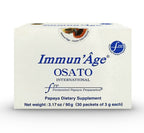 IMMUN'ÂGE - Anti Aging Supplement - NRF2 activator - Immune Support - Antioxidant - Cellular Energy Booster - Skin Aging Protection - 100% Japanese Fermented Papaya - Powder - 30 Packets x 3 Grams