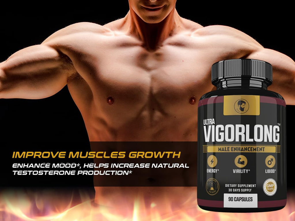 (2 Pack) Ultra VigorLong Supplement Advanced Formula, Ultra Vigor Long for Men, Ultra Vigorlong Capsules, 180 Count