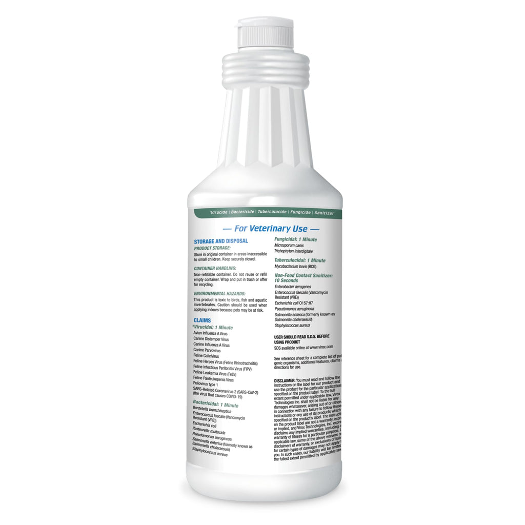REScue One-Step Ready-to-Use Disinfectant Cleaner & Deodorizer – For Veterinary Use, Animal Shelters, Pet Foster Homes, Kennels, Litter Box – 32 Ounce RTU (Spray Nozzle NOT Included)