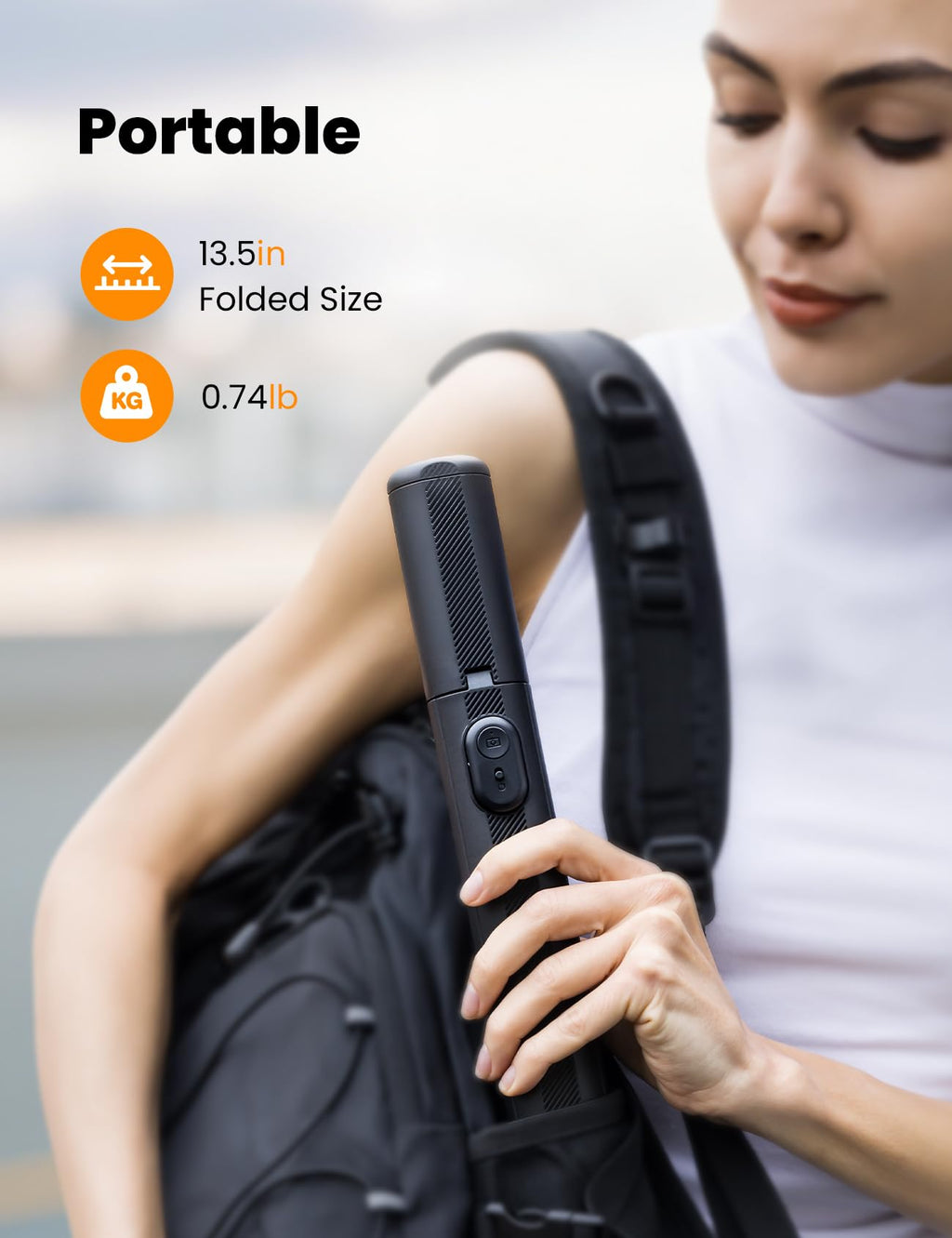 ANXRE 71" Phone Tripod with 1/4" Camera Mount, NT79 Extendable Selfie Stick