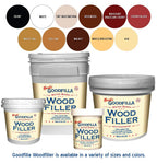 Goodfilla Neutral Base,1 Gallon (13.5lbs) Wood and Grain Filler, Stainable, Tintable, Sandable, Zero Waste, Non-Toxic, USA Made