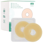 Ostomy Barrier Rings - Outer Diameter 2" (50mm) 2mm Thickness,Moldable Ostomy Rings,Hydrocolloid Skin Extender Rings for Colostomy Bags,10 Count