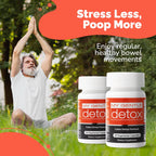Herbal Nitro My Gentle Detox Cleanse for Women & Men - Poop Pills for Constipation Relief - Overnight Colon Cleanse Natural Supplement for Bloating & Discomfort (30 Capsules)