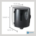 Universal Centerpull Paper Towel and Wiper Dispenser by GP PRO (Georgia-Pacific), Black, 54050, 10.25” W x 10.75” D x 12.625” H, 1 Dispenser