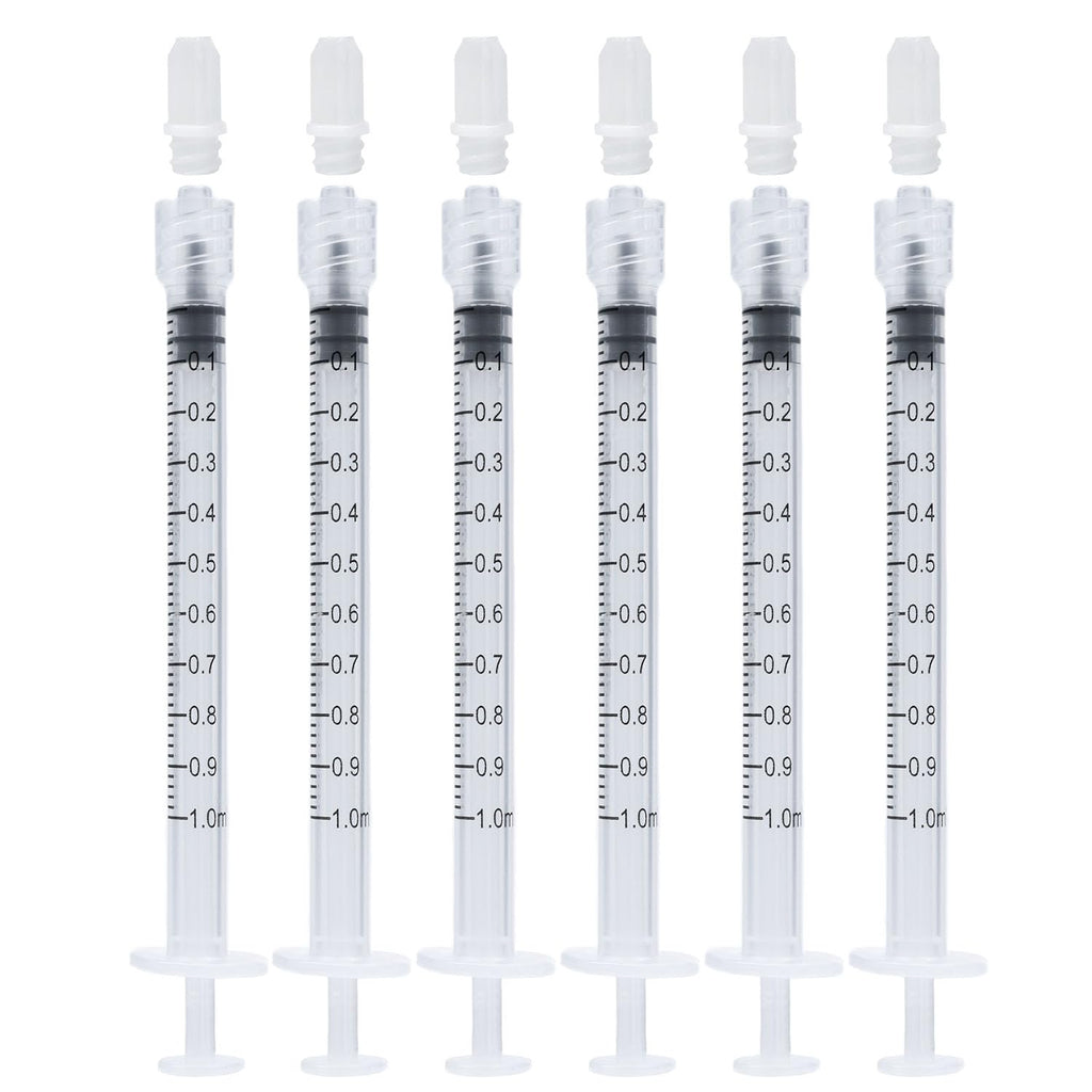 1ml Syringes Without Needles, 1cc Luer Lock Syringe - Disposable Individually Wrapped(10 Pack)