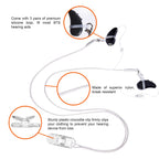 YorkSound Set of 4 Hearing Aid Clips, Adjustable Hearing Aid Lanyard Anti-Lost BTE Clip String with 12 Pairs Silicone Loops, Hearing Protection Accessories for Adults & Kids, Binaural, Grey