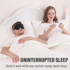 YIVIEW Sleep Mask for Side Sleeper, Complete Light Blocking 3D Pink Sleeping Eye Mask, Soft Breathable Eye Cover for Women Men, Relaxing Zero Pressure Night Blindfold