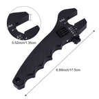EVIL ENERGY AN Fitting Hose Wrench Adjustable 3AN-12AN Aluminum Black