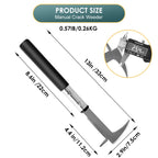 BARAYSTUS Crack Weeder, Stainless Steel Manual Crevice Weeding Tool,13" Weed Grabber Remover, L-Shaped Manual Weeder Puller, Durable Crevice Weeding Tool for Sidewalk Garden Patio Lawn