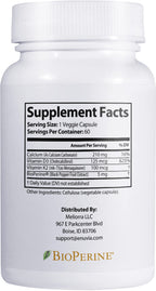 Enuvia D3+K2 - Vitamin D3 K2 Supplement for Women and Men - 60 Veggie Capsules - with Bioperine Black Pepper Extract - Supports Maximum Calcium Absorption and Heart and Bone Health - Made in The USA