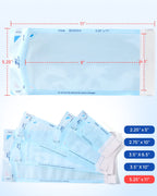 JMU 200 Self Sealing Sterilization Pouches, 5.25" x 11" Autoclave Bags