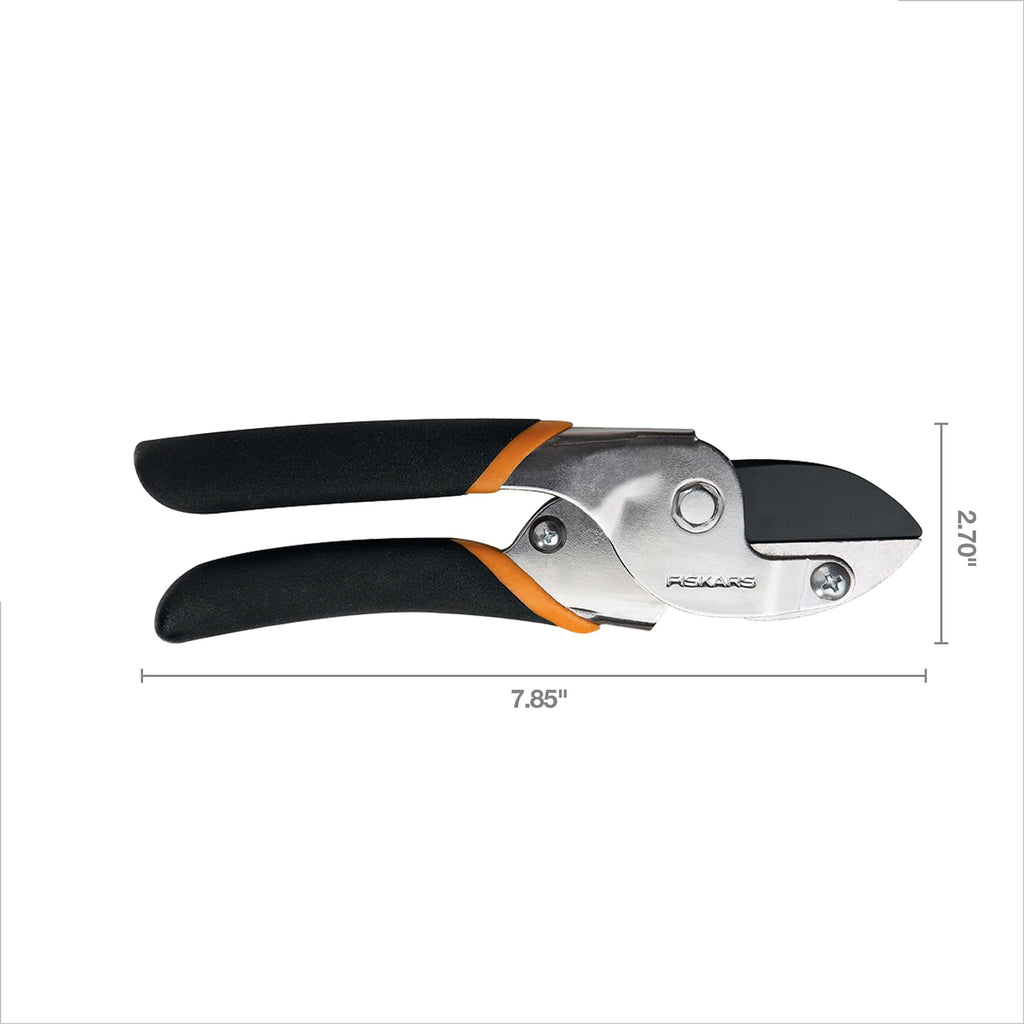 Fiskars Power-Lever Anvil Pruning Shears, 5/8" Cut Capacity Garden Clippers