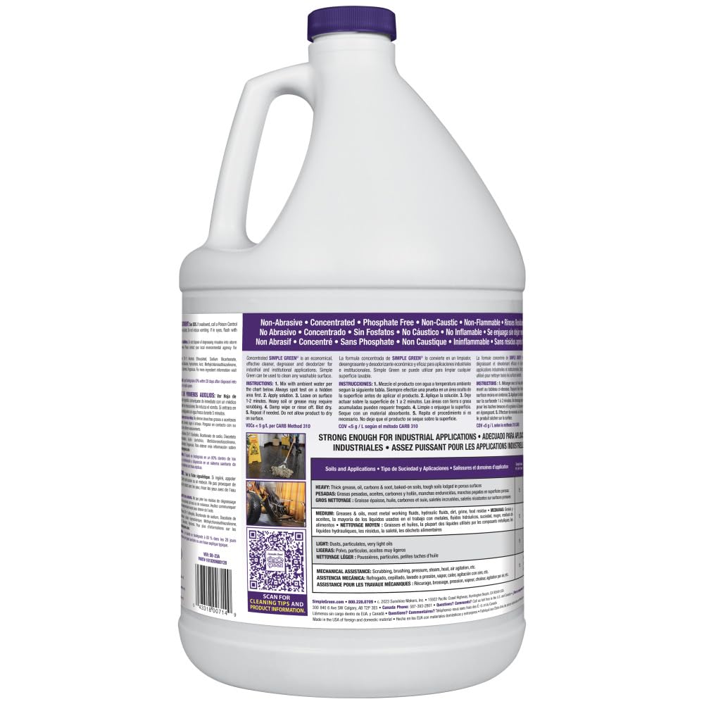 Simple Green Industrial Cleaner and Degreaser Lavender Scent 1 Gal