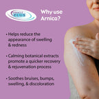 Miracle Plus Arnica Cream Bruise Relief Lotion For Bruising | Arnica Montana Extra Strength Vitamin K Cream | Moisturizing Formula Skin Care Gel With Horse Chestnut, Large 11.75 Fl Oz