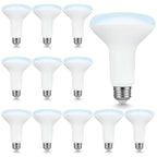 Sigalux BR30 LED Flood Light Bulbs, 7.5W Equivalent 65W, 650LM, Dimmable, 5000K Daylight, CRI 80, 110° Beam Angle, E26 Base, Energy-Efficient Indoor Recessed Lighting, 12 Pack
