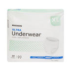 McKesson Ultra Adult Incontinence Underwear, [56 Count], Heavy Absorbency, XL, 58-68 in. Unisex Bladder Leak Protection, Pull-On Style with Tear-Away Sides, Postpartum and Incontinence Support