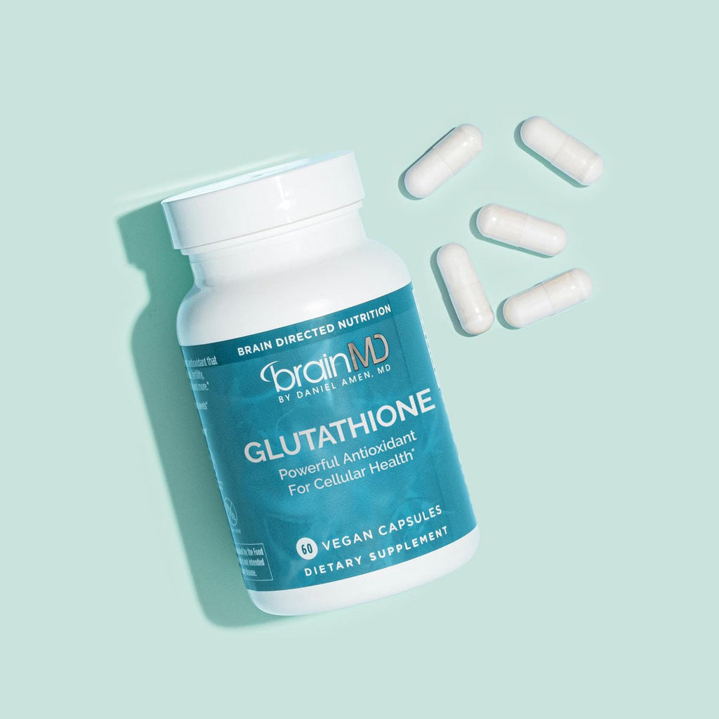 BrainMD Glutathione Ultra - Antioxidant Support Supplement - 60 Capsules