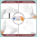 KAHACIYO Kid Disposable Nitrile Gloves 100pcs, Latex and Powder Free -Kid Size for Cooking, Gardening Crafting, Painting, Cooking, Cleaning