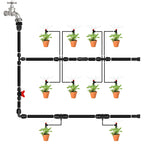 WZFLRUA 10 Pack 1/2 Inch Drip Irrigation Coupling Fittings (1/2" ID x 0.65" OD) - 1/2'' Drip Line Anti-Drop Barbed Lock Nut Coupler Connectors for 1/2 Inch Drip Irrigation Tubing Irrigation System