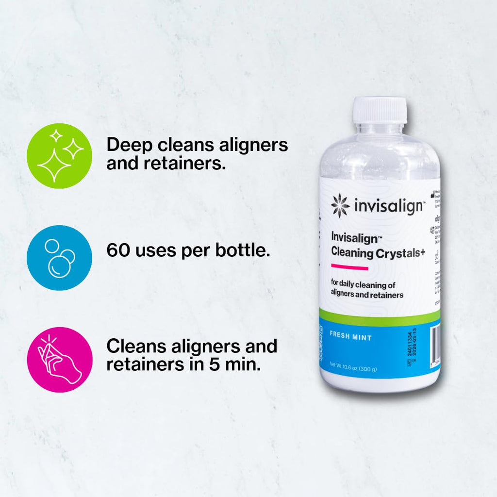 INVISALIGN Cleaning Crystals+ | Aligner and Retainer Cleaner | Mint