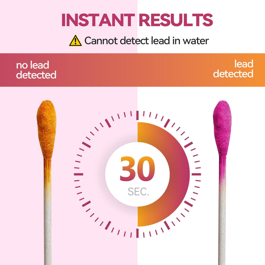 AssuTest Lead Test swabs Kit - 30 PCS Lead Paint Test Kit for Home Use, Lead Tester for Dishes Ceramics Toys Metal Wood Jewelry House Furniture Instant Lead Detection in 30 Seconds
