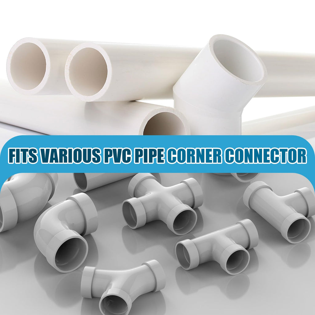 6 Pcs 1-1/2 Inch PVC Pipe 17" Long White Sch40 Industrial PVC Pipes, Greenhouse, Garden, Workshop, Farm, Furniture Grade for Home