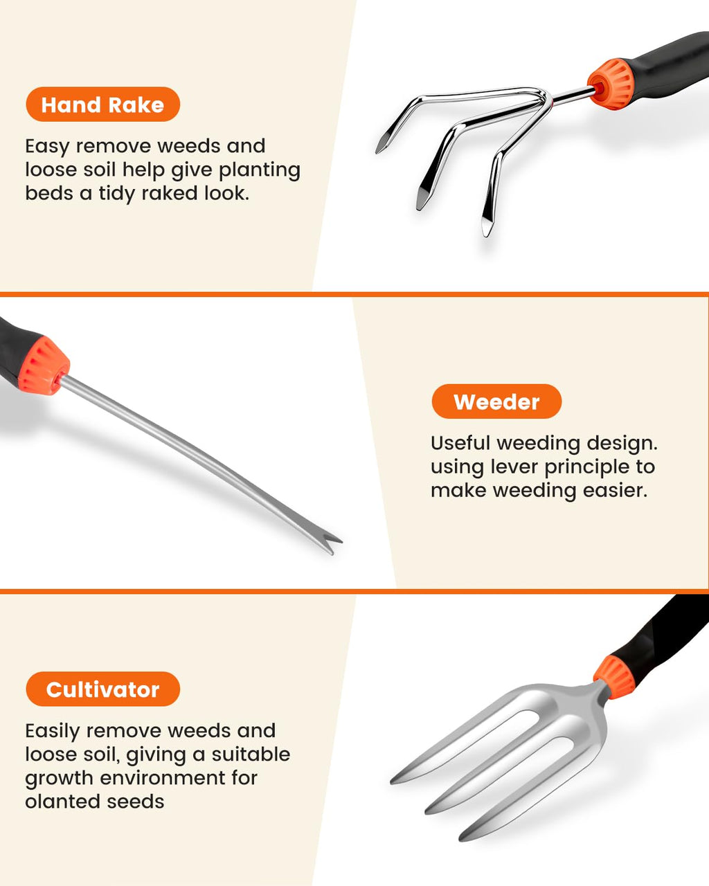 LANNIU 7-Piece Gardening Tools Set