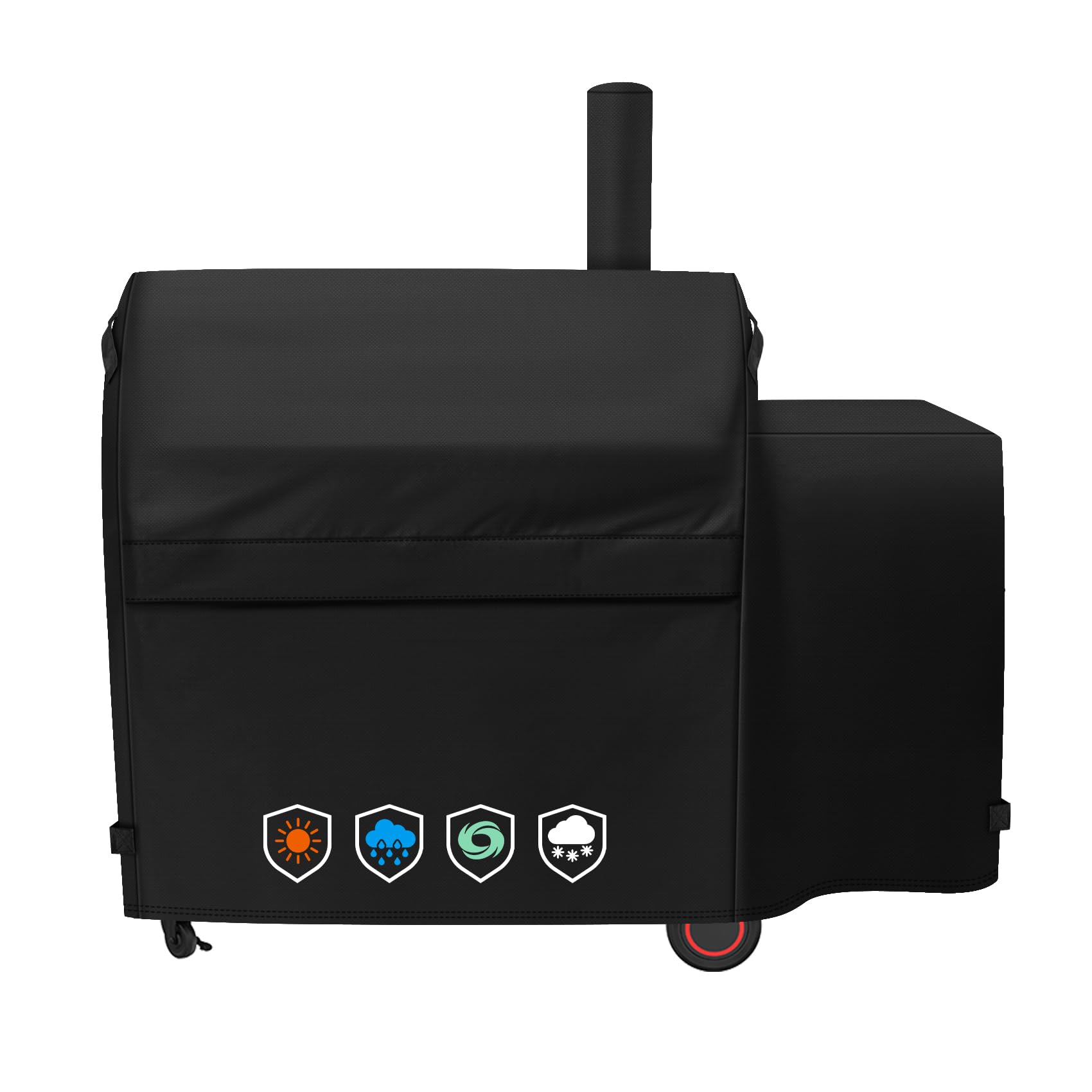 EZ-DONGTENG Heavy-Duty 600D Grill Cover fit for Nexgrill Oakford 1150 Reverse Flow Offset Smoker Charcoal Grill, Nexgrill Oakford 1150 Reverse Flow Grill Model 810-0071 Cover