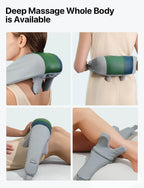 ALLJOY Neck and Shoulder Massager with Heat, Cordless Shiatsu 4D Deep Tissue Kneading Massage for Muscle Pain Relief, Massage Pillow for Neck, Back, Leg, Relax Gifts for Women Men Mom Dad