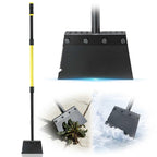 Jardineer Garden Flat Shovel Heavy Duty, Multifunctional Garden Cleaning Shovels for Lawn Edging,Sidewalk Weeding, Floor Scraper Long Handle, Metal Snow Shovel,Ice Scraper for Driveway (60")