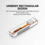 OLIGHT Arkfeld Pro Rechargeable EDC Flat Flashlight with UV and White LED Combo, 1300 Lumens Portable Pocket Lights for Outdoors Emergency Working (Racing Stripe CW)