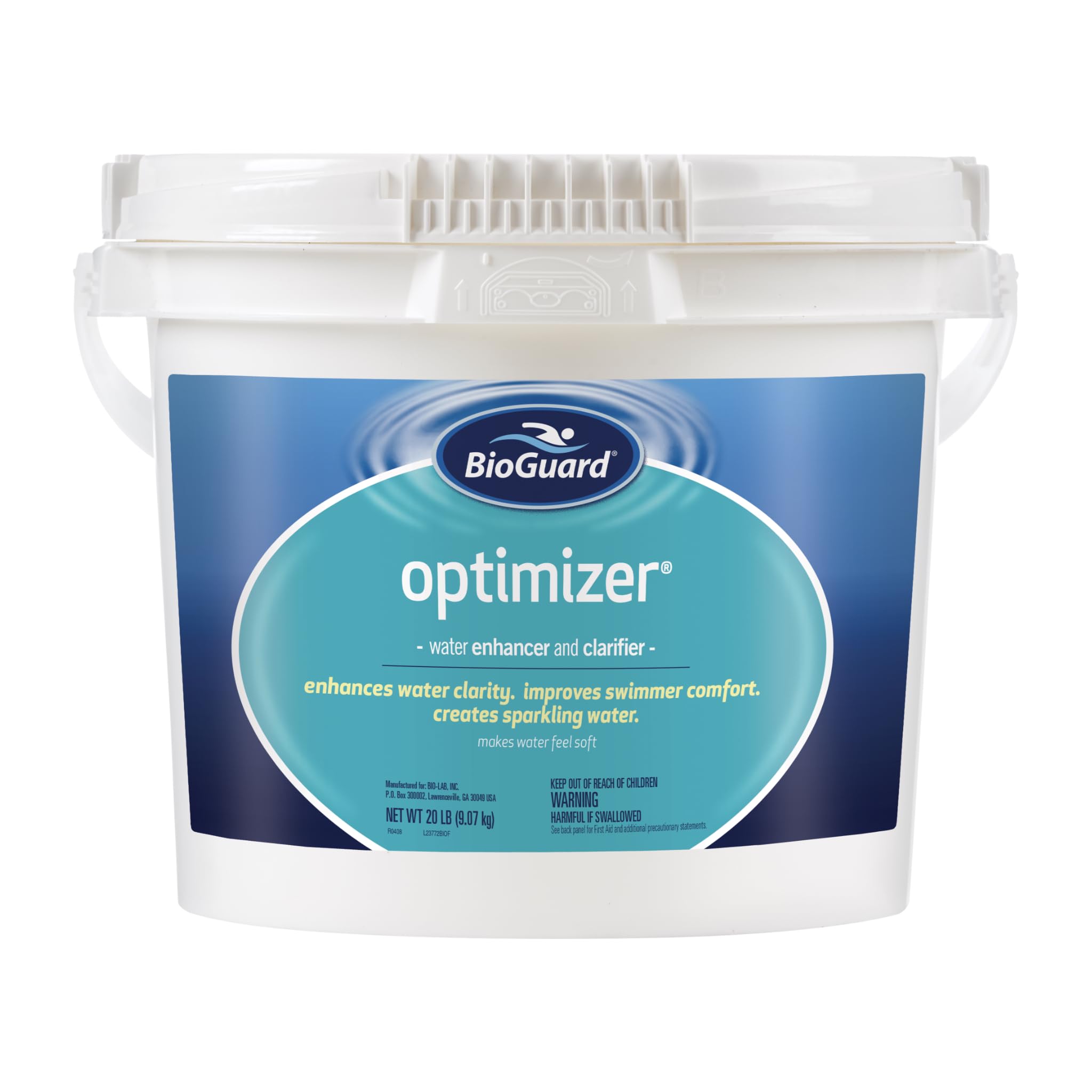 BioGuard Optimizer, 20 lb, Pool Water Enhancer and Clarifier, Creates Soft and Sparkling Water, Improves Overall Water Quality