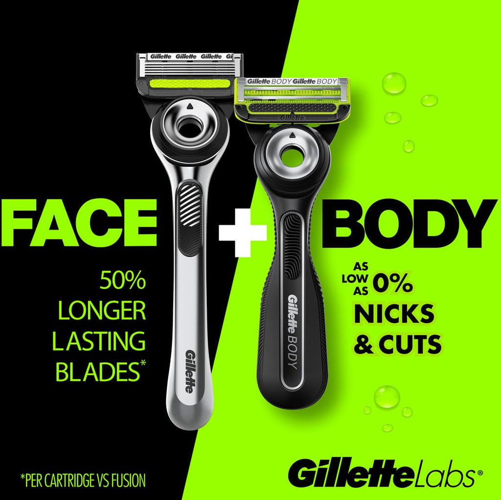 Gillette Labs Razor Blade Shaving Refills for Men, 4 count