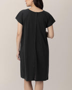 Kindred Bravely Universal Labor and Delivery Gown for Hospital | 3 in 1 Labor & Delivery, Postpartum Nursing Pajamas, Hospital Gowns for Women (Black, S-M-L)