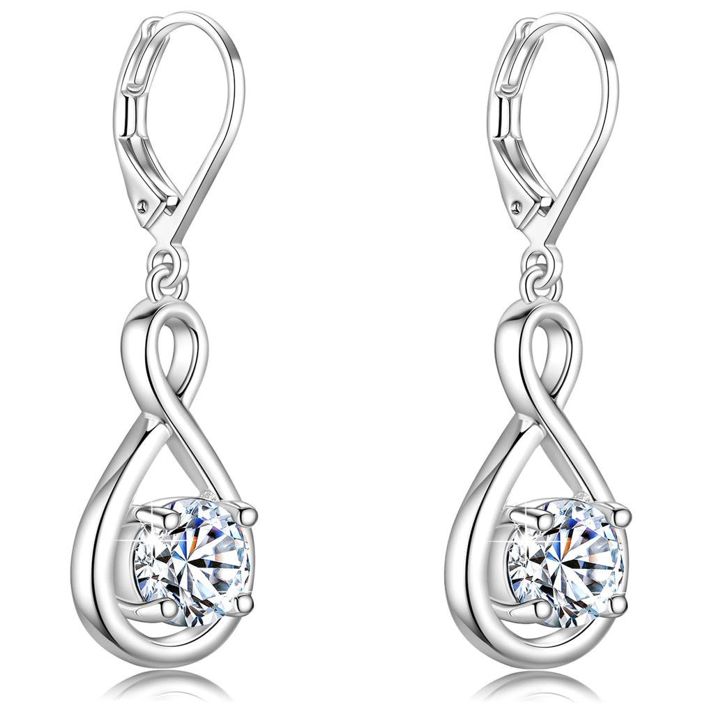 925 Sterling Silver 1.2ct Moissanite Teardrop Dangle Drop Earrings for Women Hypoallergenic, Women's Jewelry Gift
