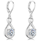 925 Sterling Silver 1.2ct Moissanite Teardrop Dangle Drop Earrings for Women Hypoallergenic, Women's Jewelry Gift