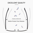 Cyxus Blue Light Blocking Glasses for Men Woman Semi Rim Computer Gaming Office Study Eyeglasses with UV Protection 8001