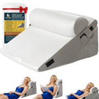 10-in-1 Adjustable Design 3PCS Wedge Pillow for Sleep Apnea, Wedge Pillow for Acid Reflux Relief, Orthopedic Headboard Bed Wedge Pillow for Sleeping, Neck & Back Support for Snoring and Reading