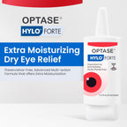 Optase HYLO Forte Dry Eye Drops, Preservative-Free 300 Drops – Extra Moisture – Active Glycerin & Hyaluronic Acid – Contact Lens Compatible – 0.33 fl oz