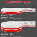 T-Shaped Silicone Seal Strip for Door & Windows, 20Ft Weatherproof Draft Stopper, Gap Seal for Door Sides (White)