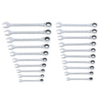 CRAFTSMAN Ratchet Wrenches Set, 20 Pc, 90 Tooth SAE/Metric Ratcheting Wrench Set with Case, 4 Degree Arc Swing (CMMT87220)