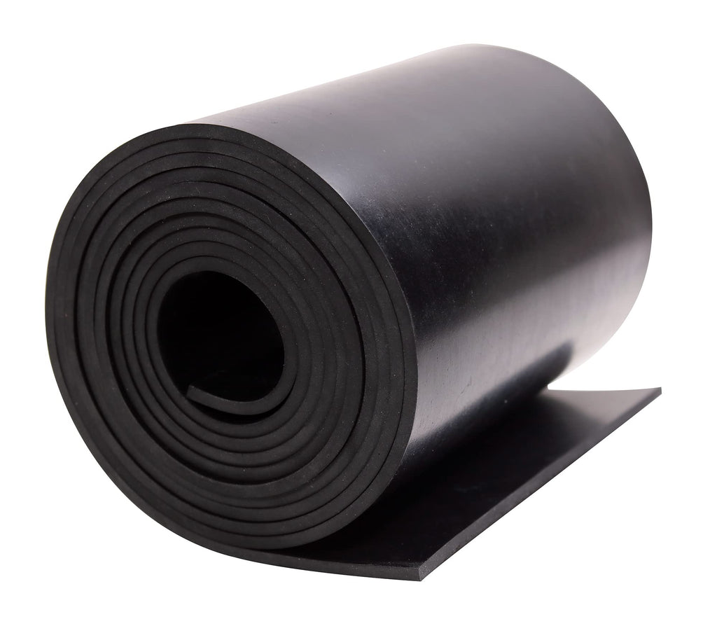 Neoprene Rubber Sheet Solid Rubber Strips Roll PadInsulation for Weather Stripping, Gasket, Shield, Costume, Seal, DIY (3/16 (.187") Thick, 8" Wide X 10' Long)