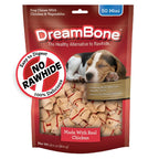 DreamBone Mini Bone Rawhide-Free Dog Treats With Real Protein, 50 Count