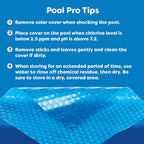 In The Swim 18' Ultra Silver Round Solar Pool Cover 16 Mil for Solar Heating Above Ground Pools and Inground Pools